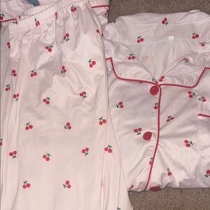 Cherry Print Pajamas